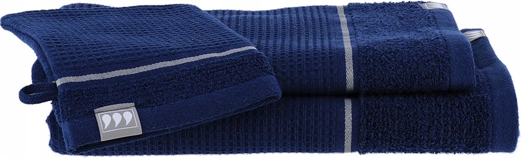 Pamut Törölköző Szett 3 Db-os Kék