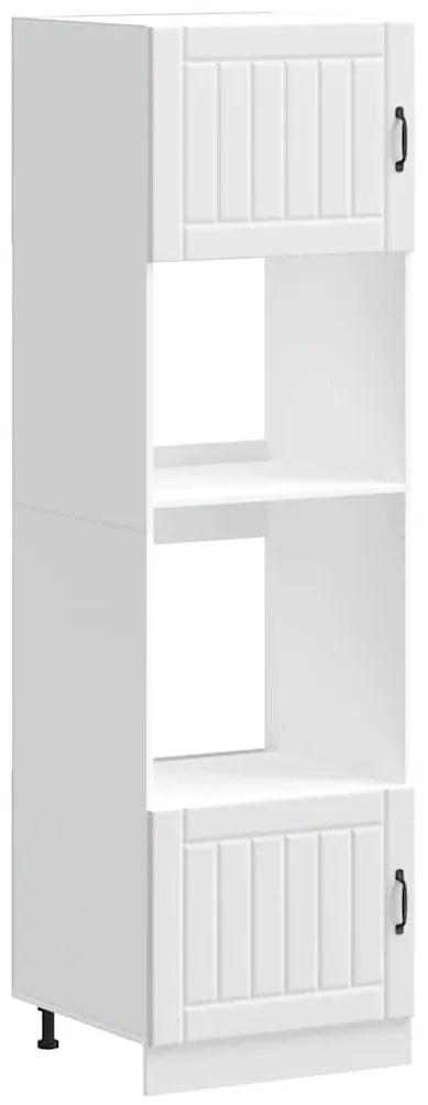 Lucca 2 db fehér szerelt fa sütőszekrények