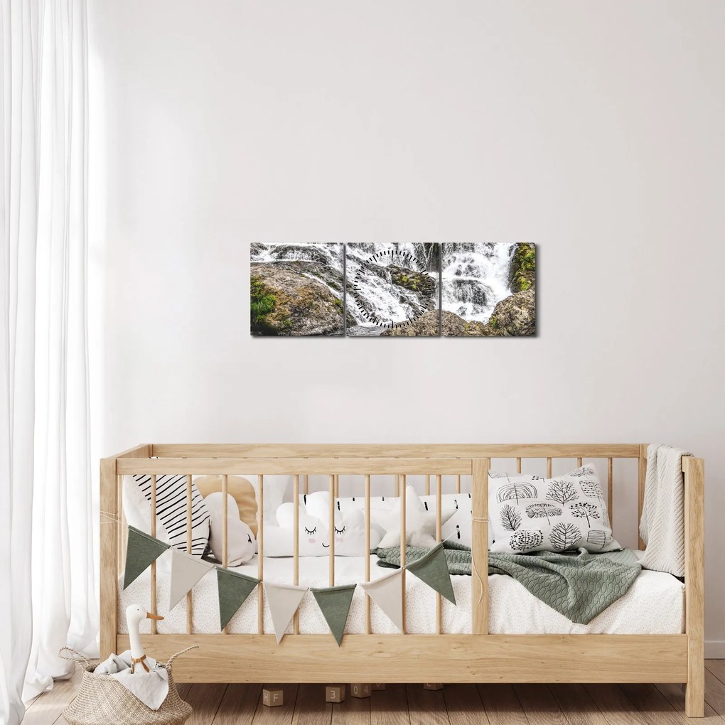 Kép - Kaszkádok (órával) (90x30 cm)