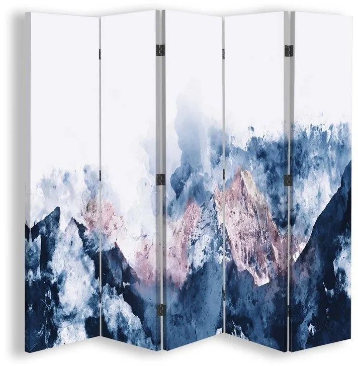 Gario Paraván Havas csúcsok a felhõkben Méret: 180 x 170 cm, Kivitelezés: Forgó paraván 360°