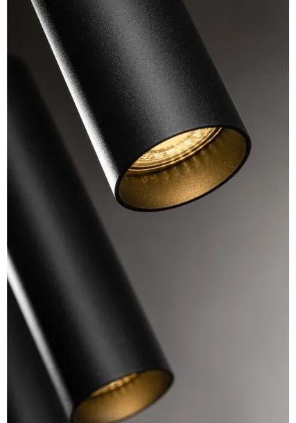 Lámpa Mennyezeti lámpatest TRESOS II, 3xGU10, aluminum, IP20, max. 3x20W, fekete