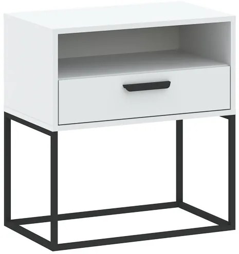 Éjjeliszekrény Fiókkal Fehér Színben CADRO NR4 60 cm