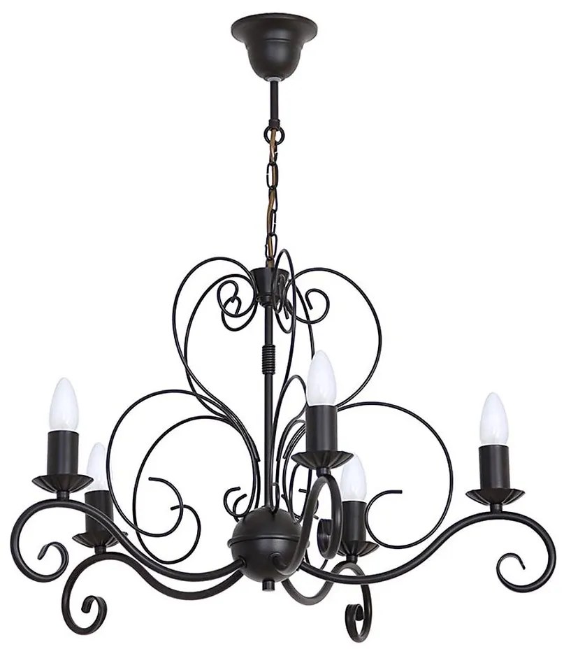 Luminex MAURO láncos csillár 5xE14/60W/230V LU5781