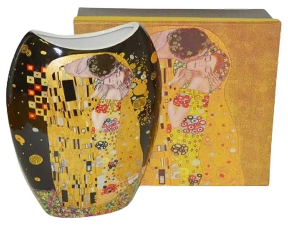 Klimt porcelán váza 19 cm A Csók