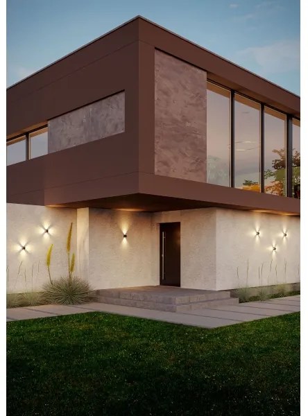 Redo 90500 -LED Kültéri fali lámpa MILESTONE 4xLED/3W/230V IP54 antracit