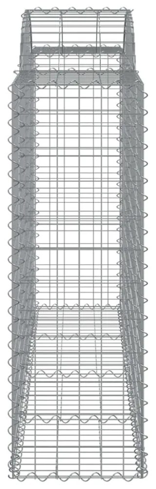 14 db íves horganyzott vas gabion kosár 200x50x120/140 cm