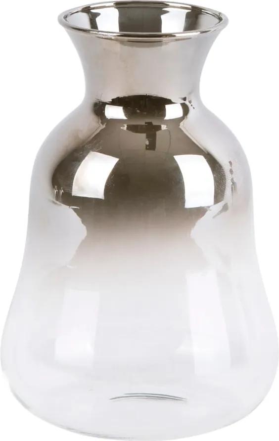 Silver Fade kisméretű üvegváza, magasság 12 cm - PT LIVING