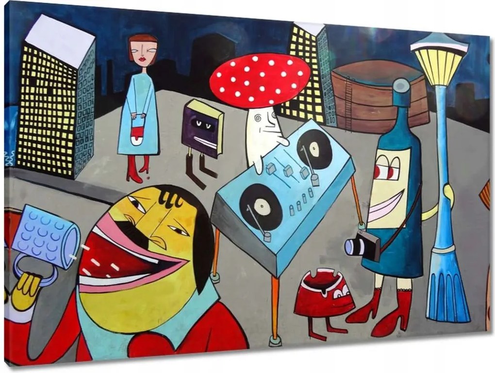 Vászonkép 90x60 Graffiti Utcaművészet