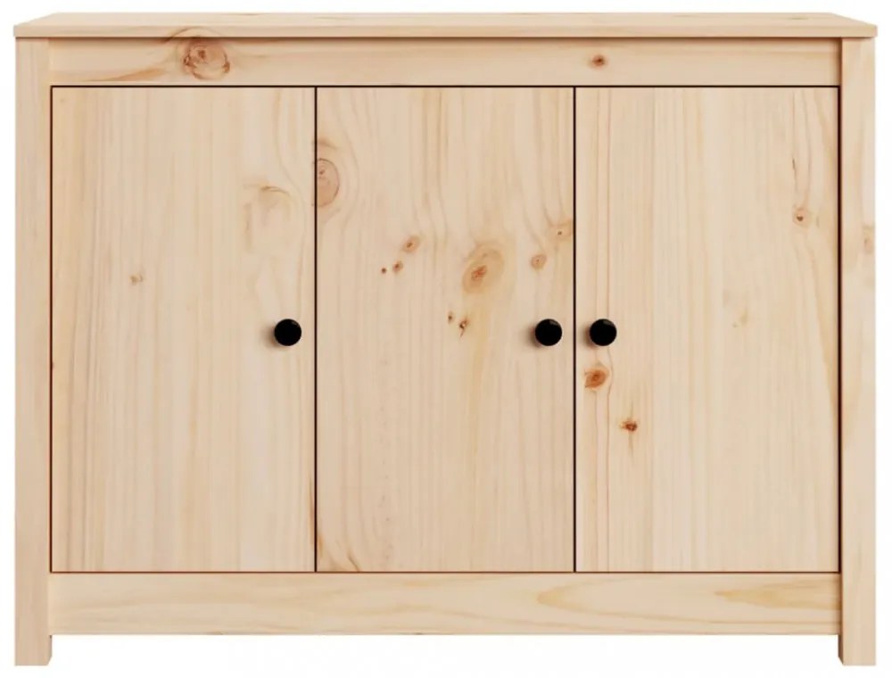 tömör fenyőfa tálalószekrény 100 x 35 x 74 cm
