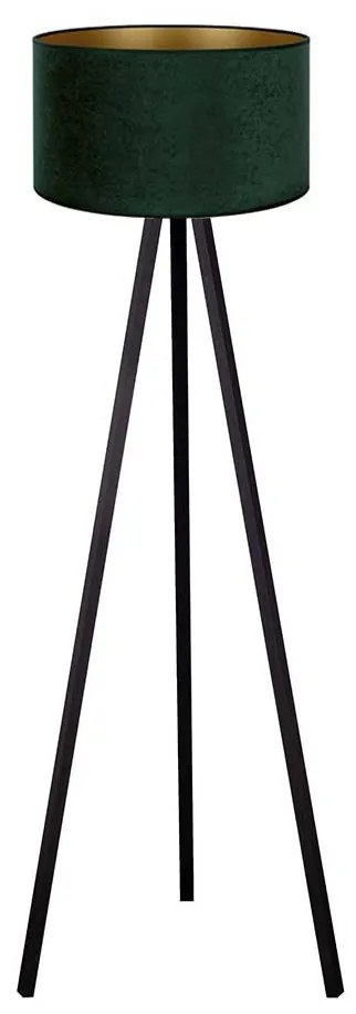 Brilagi Brilagi - Állólámpa VELVET 1xE27/60W/230V fekete/zöld BG0407