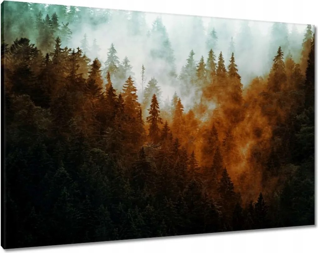 Vászonkép 100x70 Őszi táj Hegyek