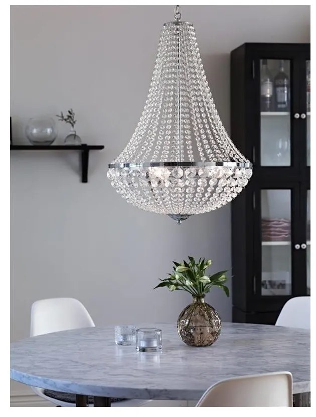 Gränsö ezüstszínű függőlámpa, ⌀ 40 cm - Markslöjd