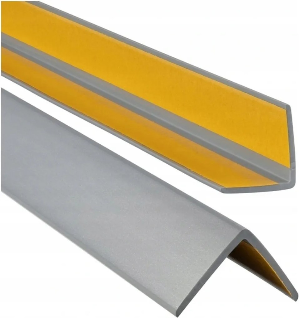 Pvc Szögletes 35x35mm 110cm Szürke Metál öntapadós sarokléc