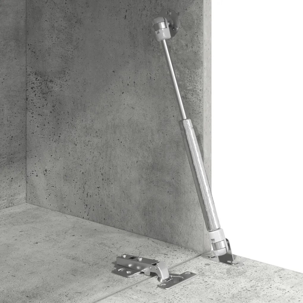 vidaXL Beton Szürke Íróasztal Beton Szürke Mérnöki Fa Standard Tárolás