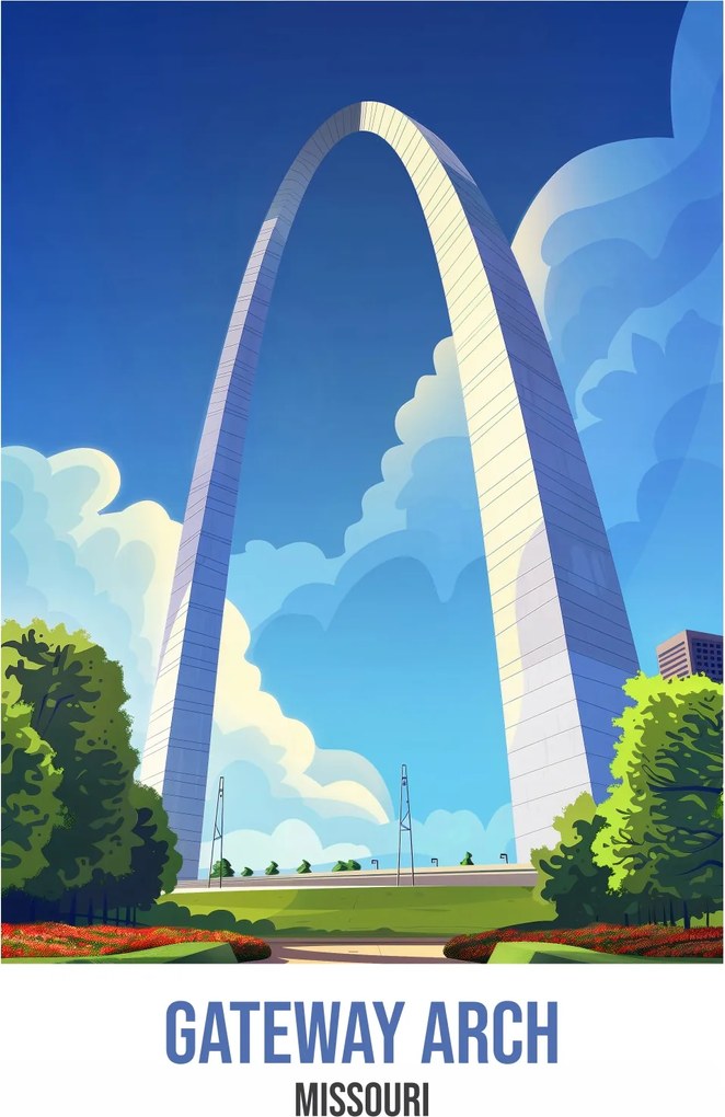 Poszter 20x30cm Gateway Arch