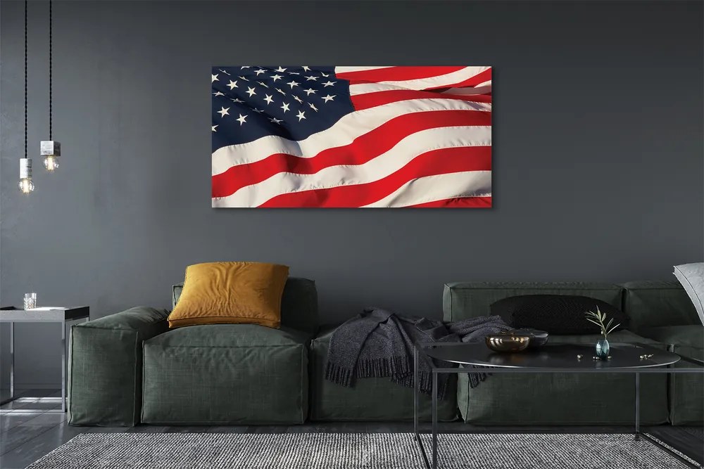 Canvas képek Amerikai zászló 100x50 cm