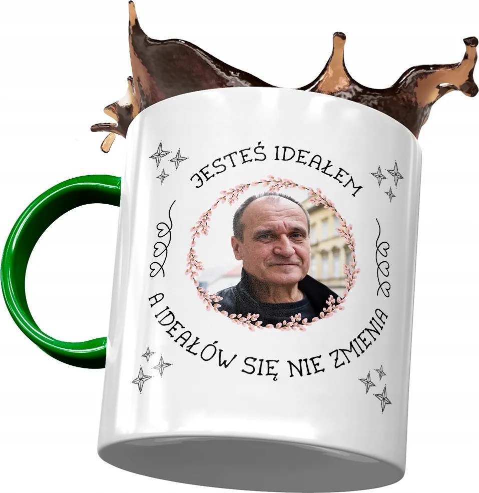 Zöld Pawel Kukiz Kukiz 15 bögre Ajándék Nyomtatott Fotóval