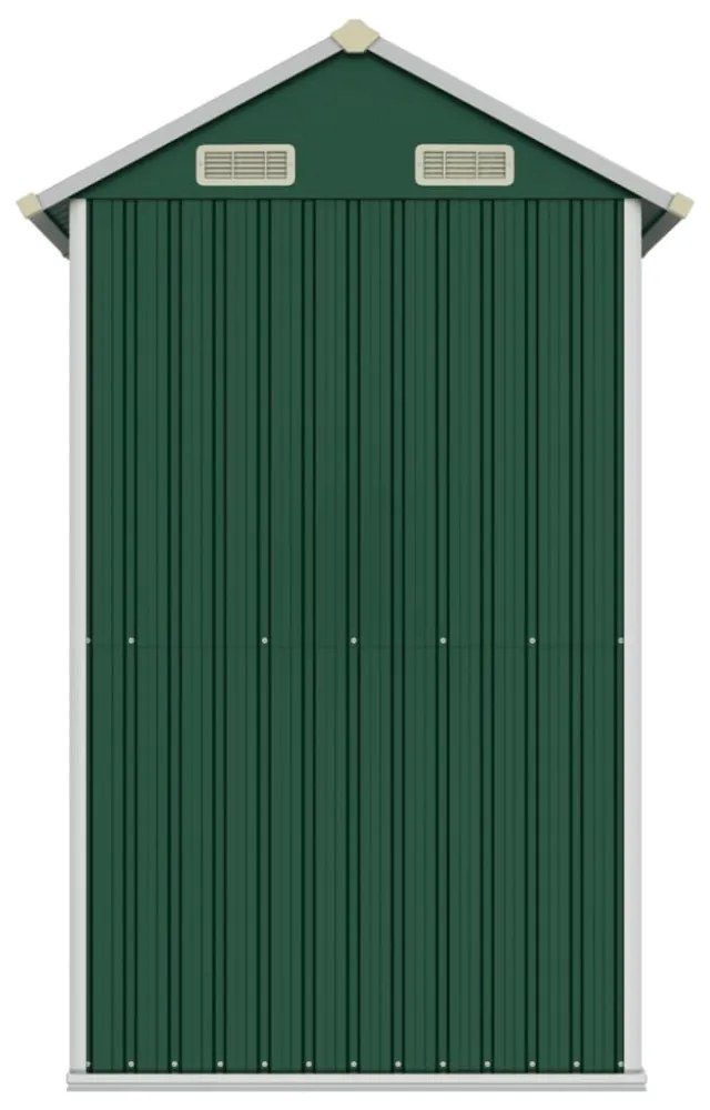 zöld horganyzott acél kerti fészer 192x152,5x237 cm