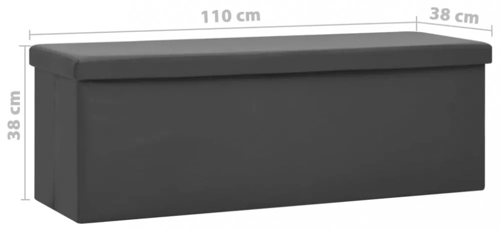 szürke összecsukható PVC tárolópad