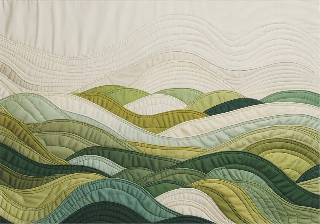 Fali fotótapéta Étkezőbe Szövet dombok 312x219 Ragasztó