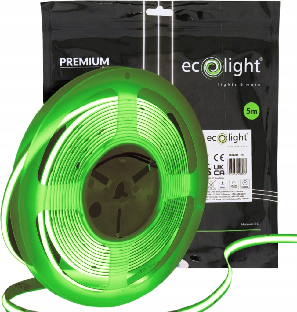 Led szalag Egyszínű Zöld Fény Neon tekercs 5m Bútor háttérvilágítás 45W