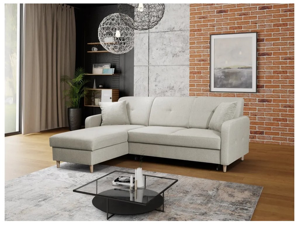FOSIE sarok kanapéágy, 220x88x162, orino 22, jobb sarok