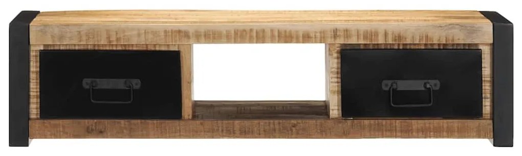 TV szekrény 100x30x25 cm tömör durva fa Mango