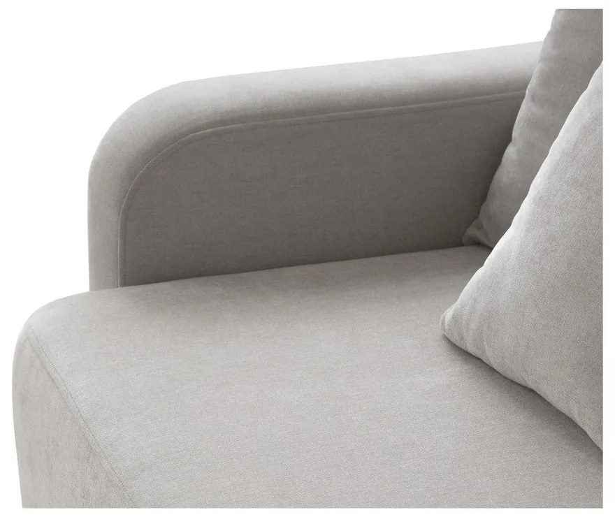 Bézs kinyitható tárolóhelyes kanapé 231 cm Elen – Micadoni