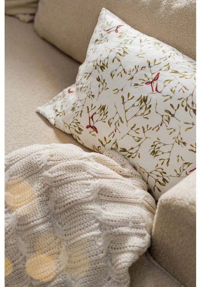 Fehéresbézs kötött takaró 130x170 cm Chunky Marl Knit – Catherine Lansfield