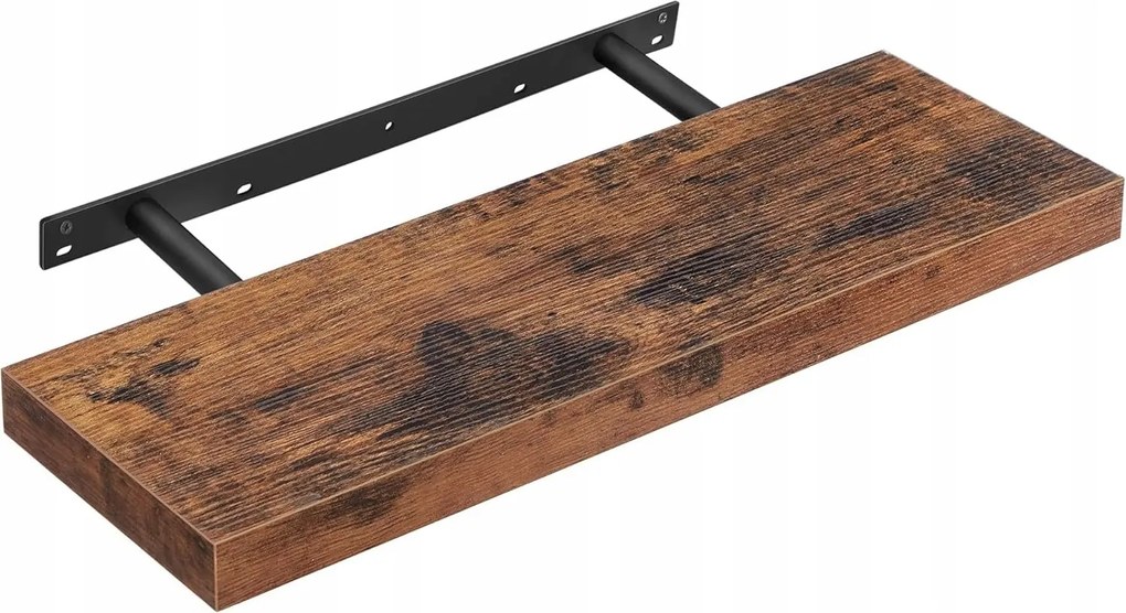 Polc fa Songmics 80 x 20 cm barna árnyalatok