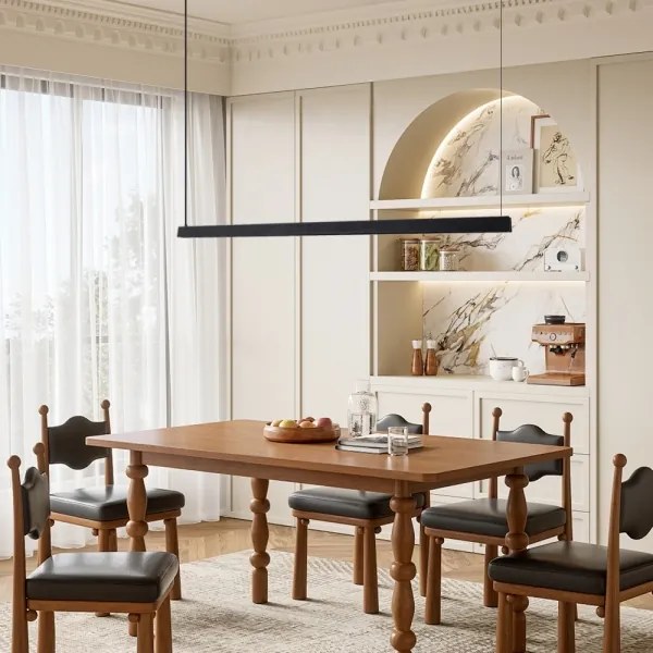 Immax NEO 07308L-LED dimmelhető, kábellel függesztett csillár MADEIRA 44W/230V Wi-Fi Tuya 202 cm fekete