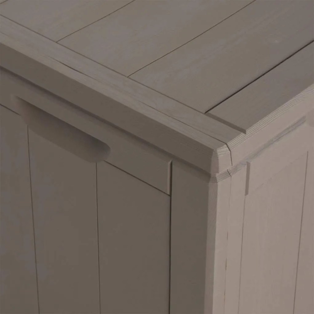 barna PP fa hatású kerti tárolóláda 180 L