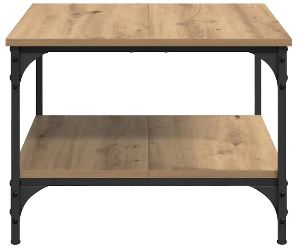 vidaXL Dohányzóasztal Artisan tölgy 55 x 55 x 40 cm Faanyag