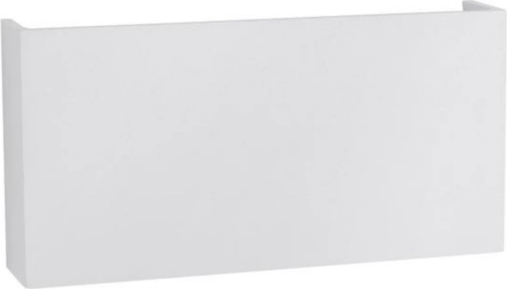 Nova Luce kültéri fali lámpa Mile fehér alumínium és üveg Led 2x5W 3000K