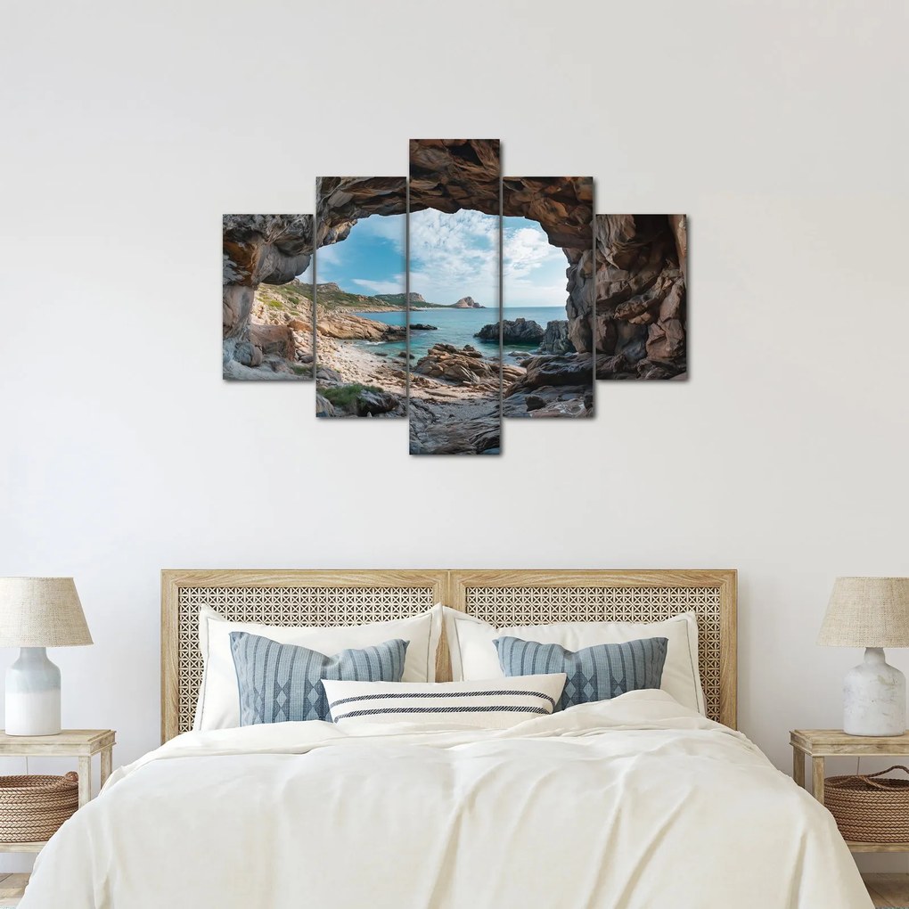 Kép - Barlang a tenger mellett (150x105 cm)