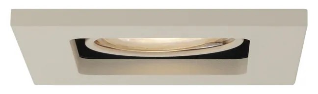 6 darabos modern, bézs színű, süllyesztett spotlámpa készlet GU10 50mm-es, forgatható és dönthető - Qure