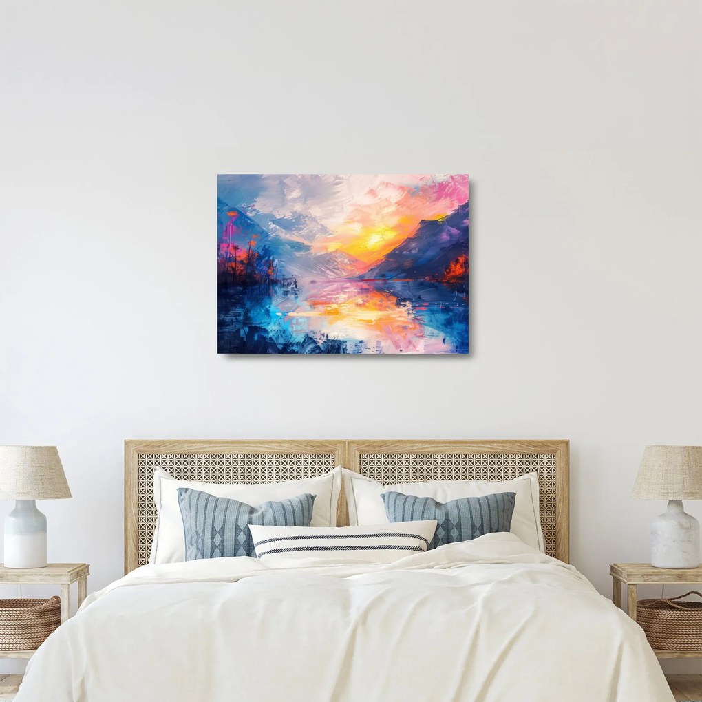 Üveg kép - Tájképfestészet (70x50 cm)
