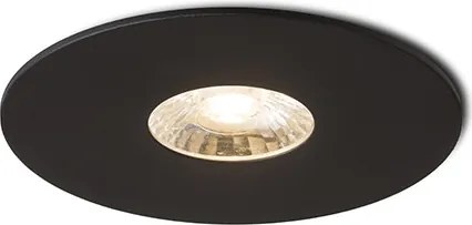RENDL SPRAY 9 süllyesztett lámpa fekete 230V LED 7W 24° 3000K