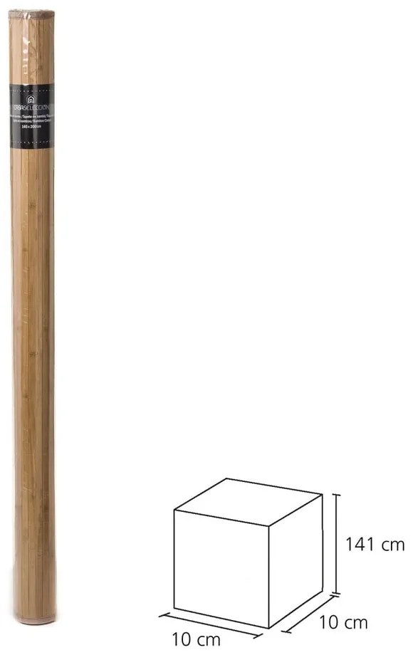 Natúr színű bambusz szőnyeg 140x200 cm – Casa Selección