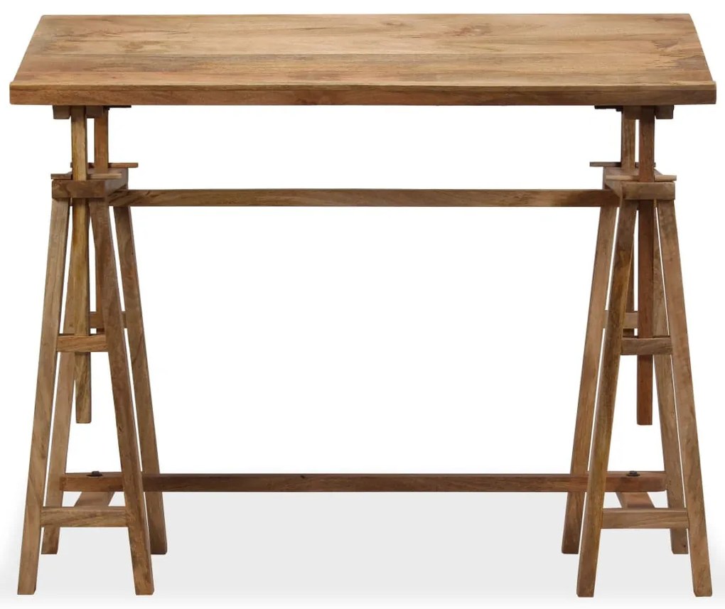 vidaXL tömör mangófa tervezőasztal 116 x 50 x 76 cm