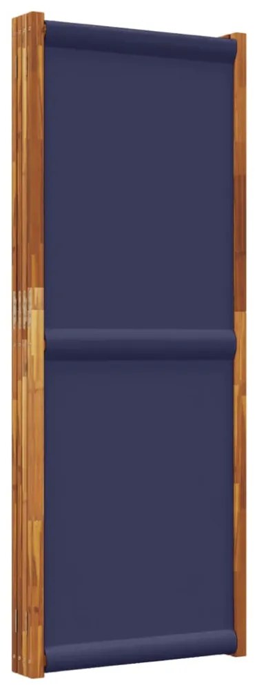 sötétkék 4 paneles térelválasztó 280 x 180 cm