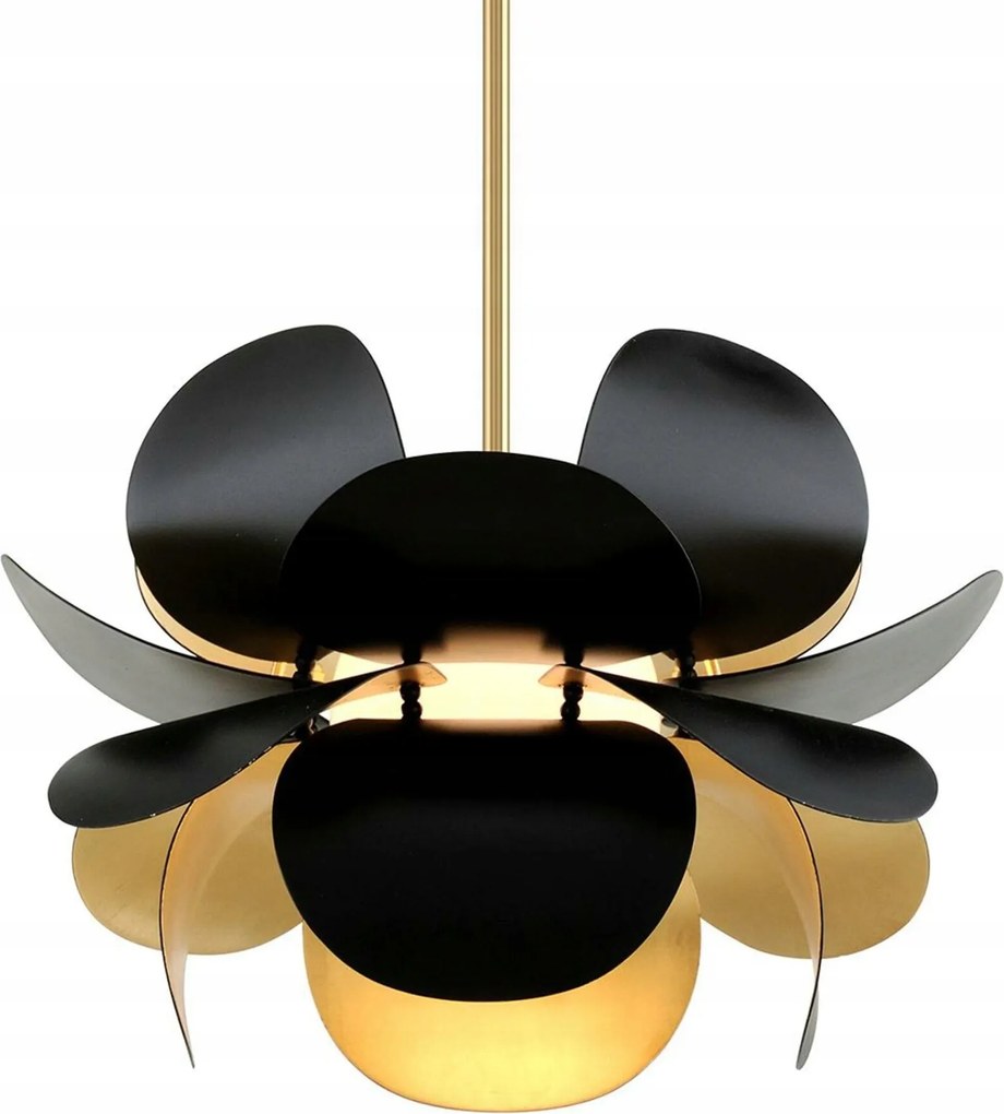 Hudson Valley függeszték Ginger fém/üveg arany/fekete/opál E27 1x100W