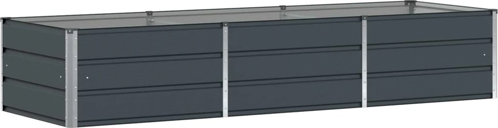 vidaXL Növénytartó Antracit 240 x 80 x 45 cm Acél