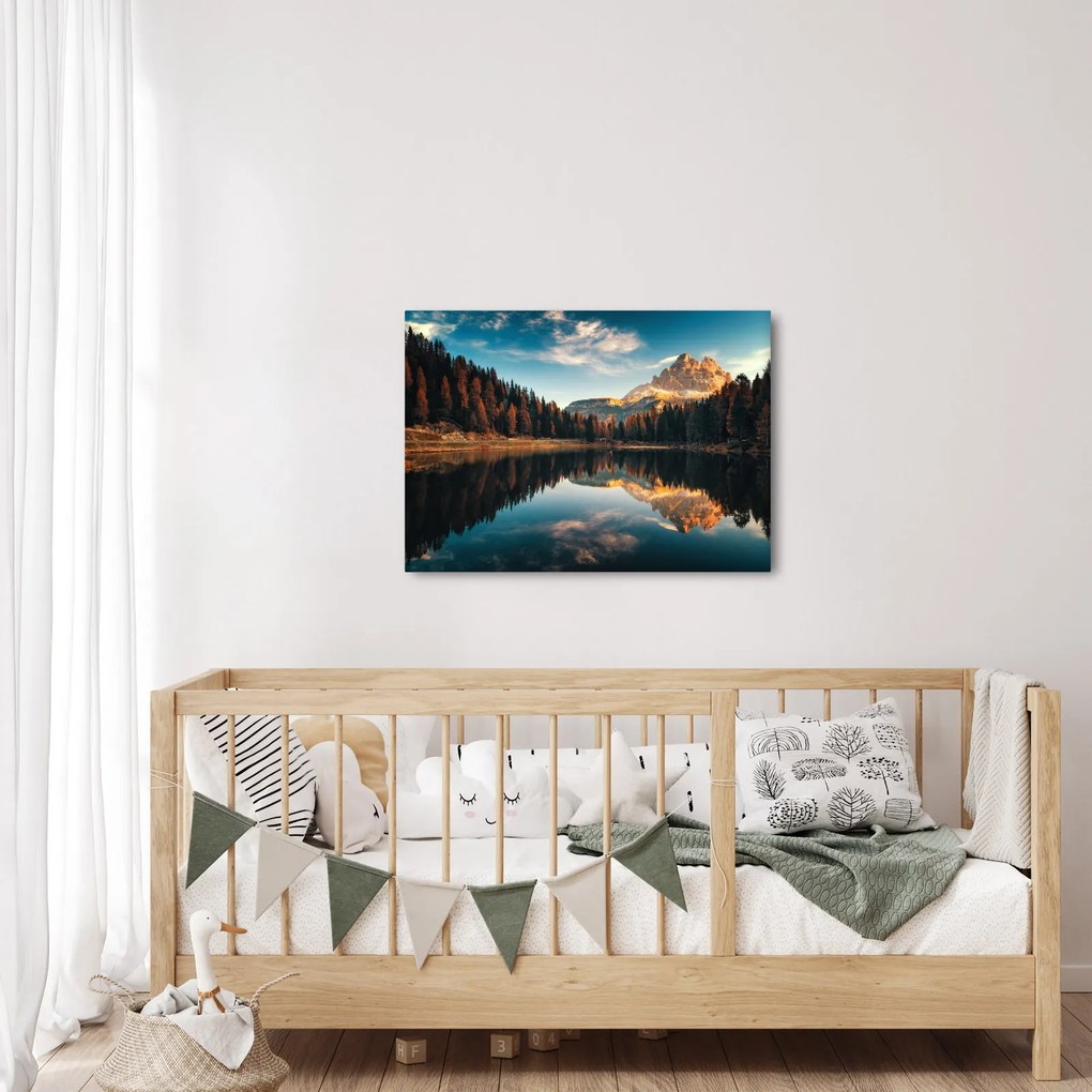 Kép - alpesi, olaszország, dolomitok, Antorno (70x50 cm)