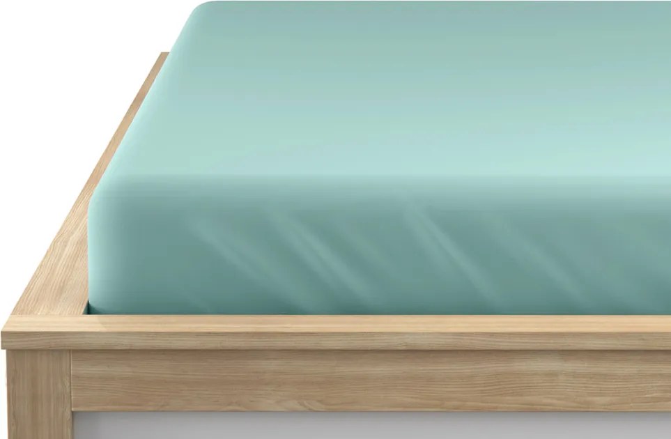 Jersey lepedő EXCLUSIVE mentol 180x200 cm, 100% pamut