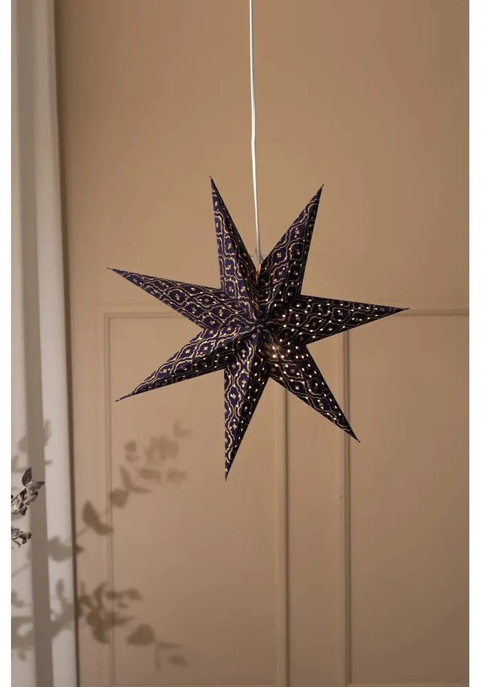 Sötétkék függő karácsonyi fénydekoráció Baroque – Markslöjd