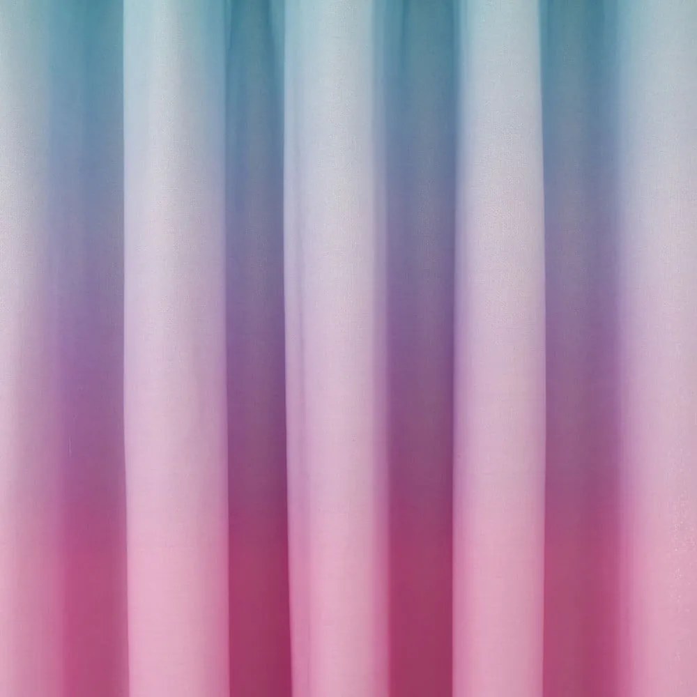 Rózsaszín-lila gyerek függöny 2 db-os 168x183 cm Ombre Rainbow Clouds – Catherine Lansfield