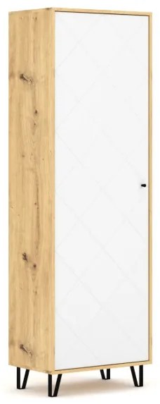 BILBAO SZAFKA BL17 DĄB ARTISAN/BIAŁY MAT