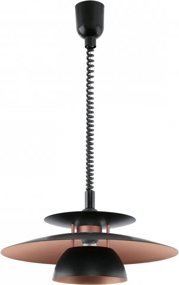 EGLO 31666 BRENDA Modern Függesztett Lámpa Fekete, Réz E27 IP20