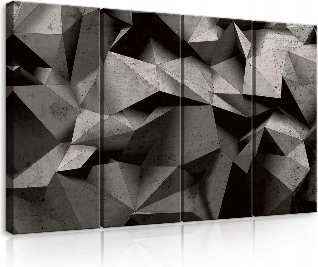 Vászonkép 120x80 Geometria absztrakt textúra arc szögek modern